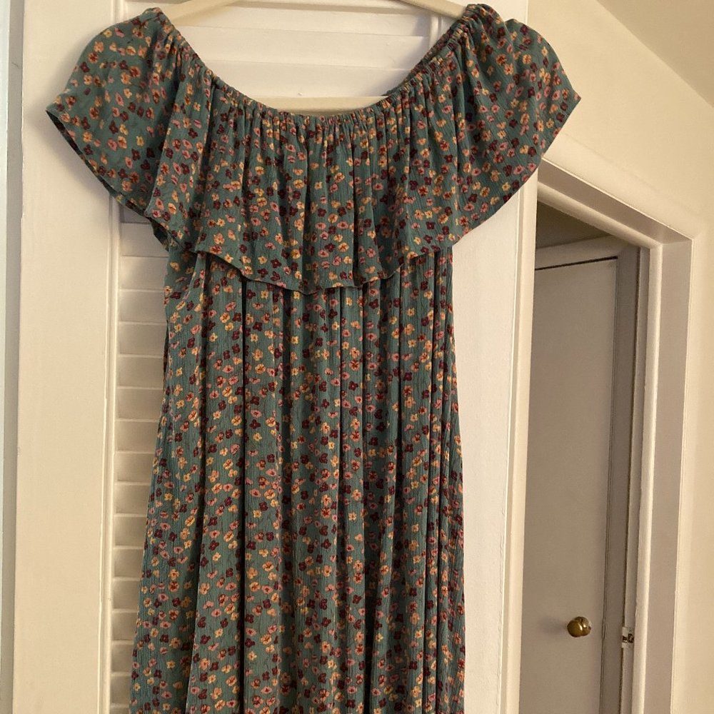 Green Floral Dress